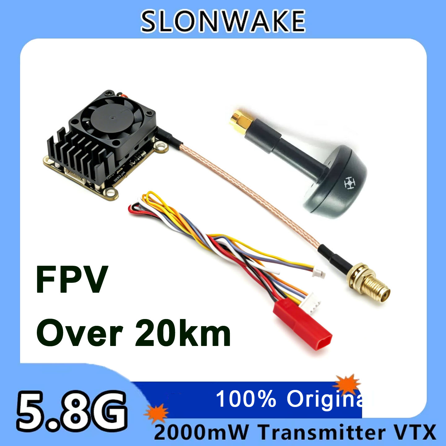 New upgrade 5.8Ghz 2W adjustab - Drone Transmitter ulasan dan harga